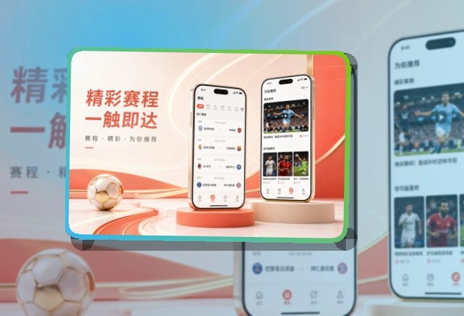 多端衔接 · App安装入口 · 临场看赛少走弯路界面展示
